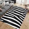 Zebra stripes black white carpet Yoga living room room decor children's crawling mat doormat area rug games mat