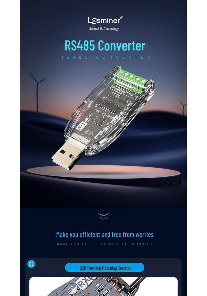 Convertisseur d'Interface de Communication Série USB vers RS485/232/422 pour Ordinateurs Portables