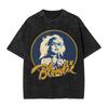 Debbie Harry Auf der Bühne T-Shirts Hip Hop Gewaschen Kurzarm Oversize T-Shirts Vintage für Unisex Damen Streetwear Bedrucktes T-Shirt