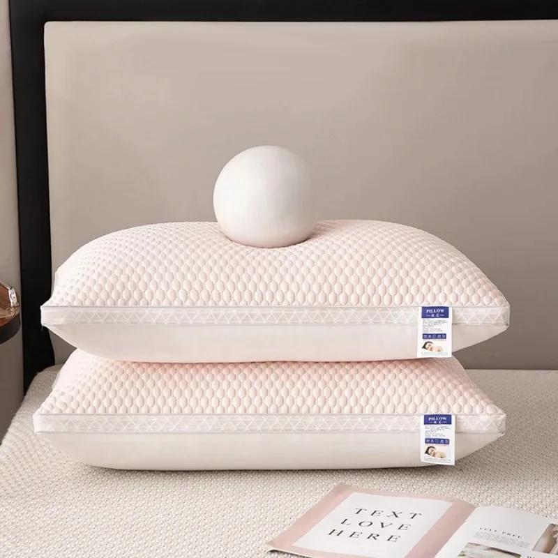 Summer Cool Bean Cool Feeling Ice Silk Neck Pillow for Children and Adults Dormitory Massage Pillow Core with Zipper Wholesale