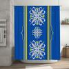 Snowflake Shower Curtain Blue Bathroom Decor Waterproof Home Accessories Modern Pattern Shower Panels 3D Printed Shower Curtains