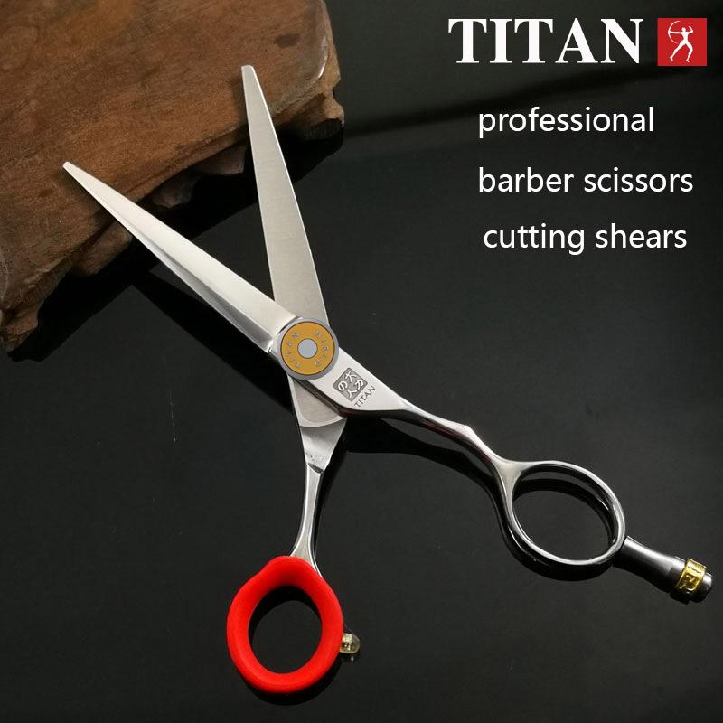 TITAN Professional Hair Scissors Barber Scissors Cutting Thiinning 6inch 440c Steel