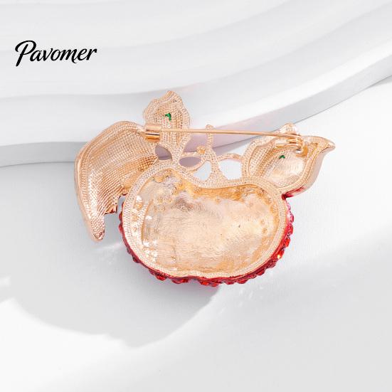 Harvest Festival Brooch Rhinestone Pumpkin Brooch, Lapel Pin for Halloween Thanksgiving Women Festival, Autumn Clothing Accessory Suits Coats