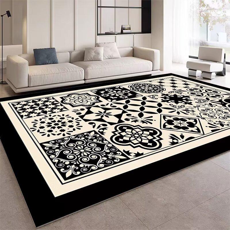 French Living Room Carpet Leave-In Waterproof Sand Coffee Table Blanket Dirt-Resistant And Easy To Take Care Of Non-Slip Floor Mat Bedroom Bedside