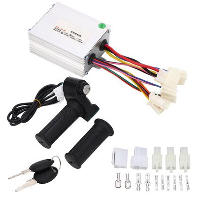 Brush Controller Throttle Grip Kit 36V 350W Brush Motor Speed Controller Throttle Hand Grip Key Kit