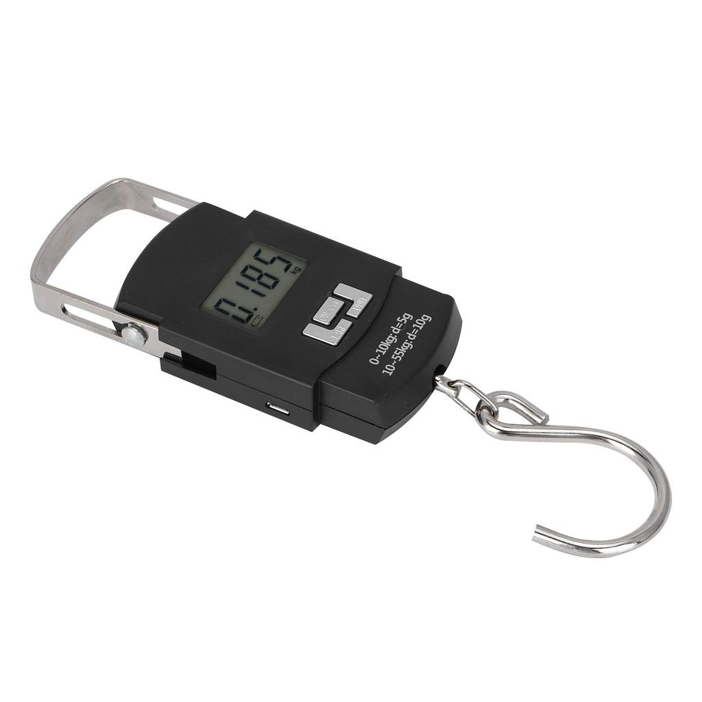 Tragbare Waage 50KG Elektronische LCD-Anzeigewaage zum Wiegen von Gepäck, Postpaketen