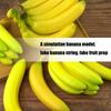 Artificial Banana Simulation Banana Fruit Model for Home Kitchen Wedding Table Decoration Basket Display Photography