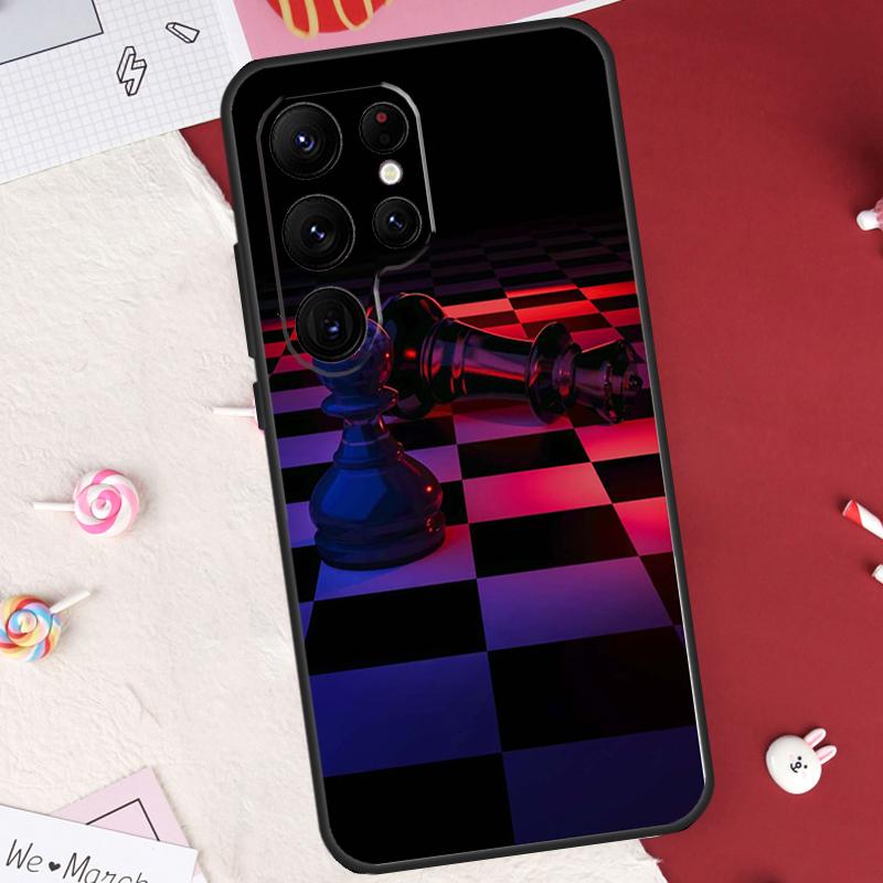 Chess Case For Samsung Galaxy S24 FE S20 FE S21 S22 S23 S25 S26 Ultra S10 Plus S25 FE Cover Shell