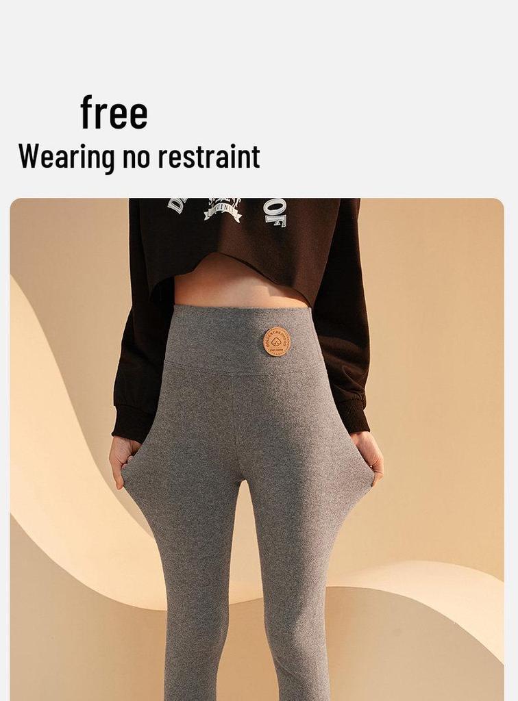 2026 New Girls' High-Waisted Cotton Leggings - Thin Style for Spring and Autumn