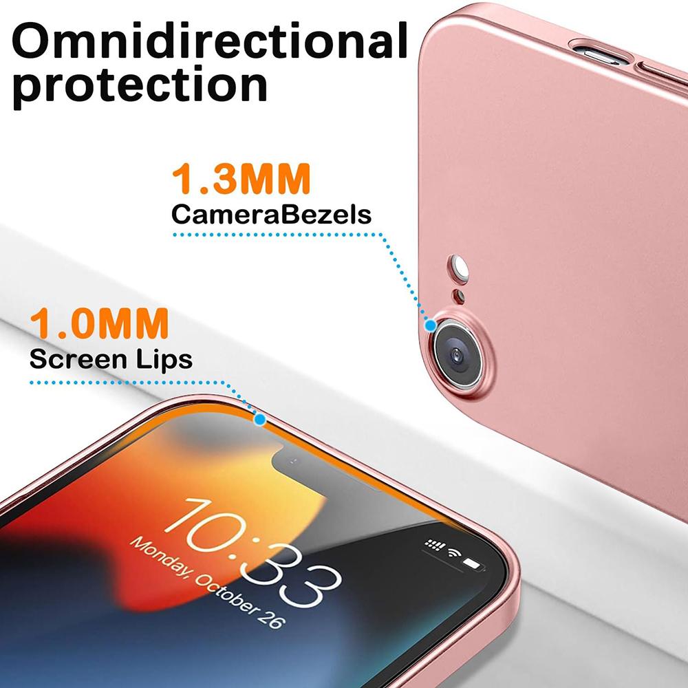 IPhone 16e 16 15 14 13 12 11 Pro Xs Max X Xr Se 7 8 Plus İçin Ultra İnce Mat Sert PC Kılıfı Tek Renk Arka Kapak İnce Uyumlu Kabuk