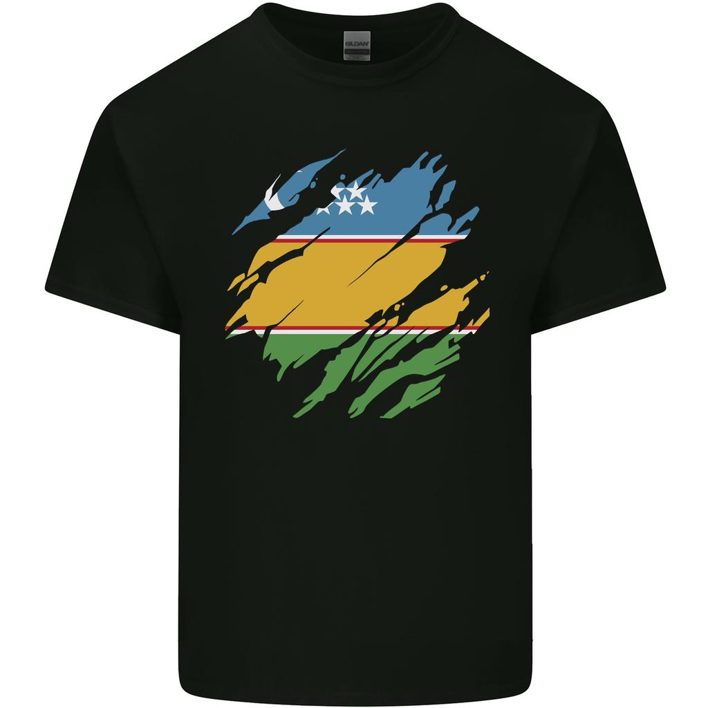 Torn Flag Karakalpaktsan Unisexs Light Cotton TShirt