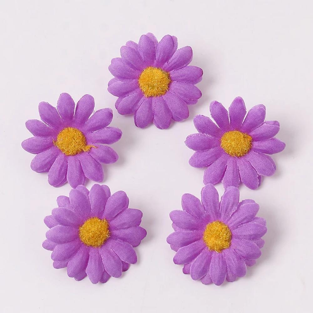 10/50/100PCS Mini Daisy Decorative Artificial Silk Flowers Party Wedding Decoration Home Decor Accessories  Without Stem