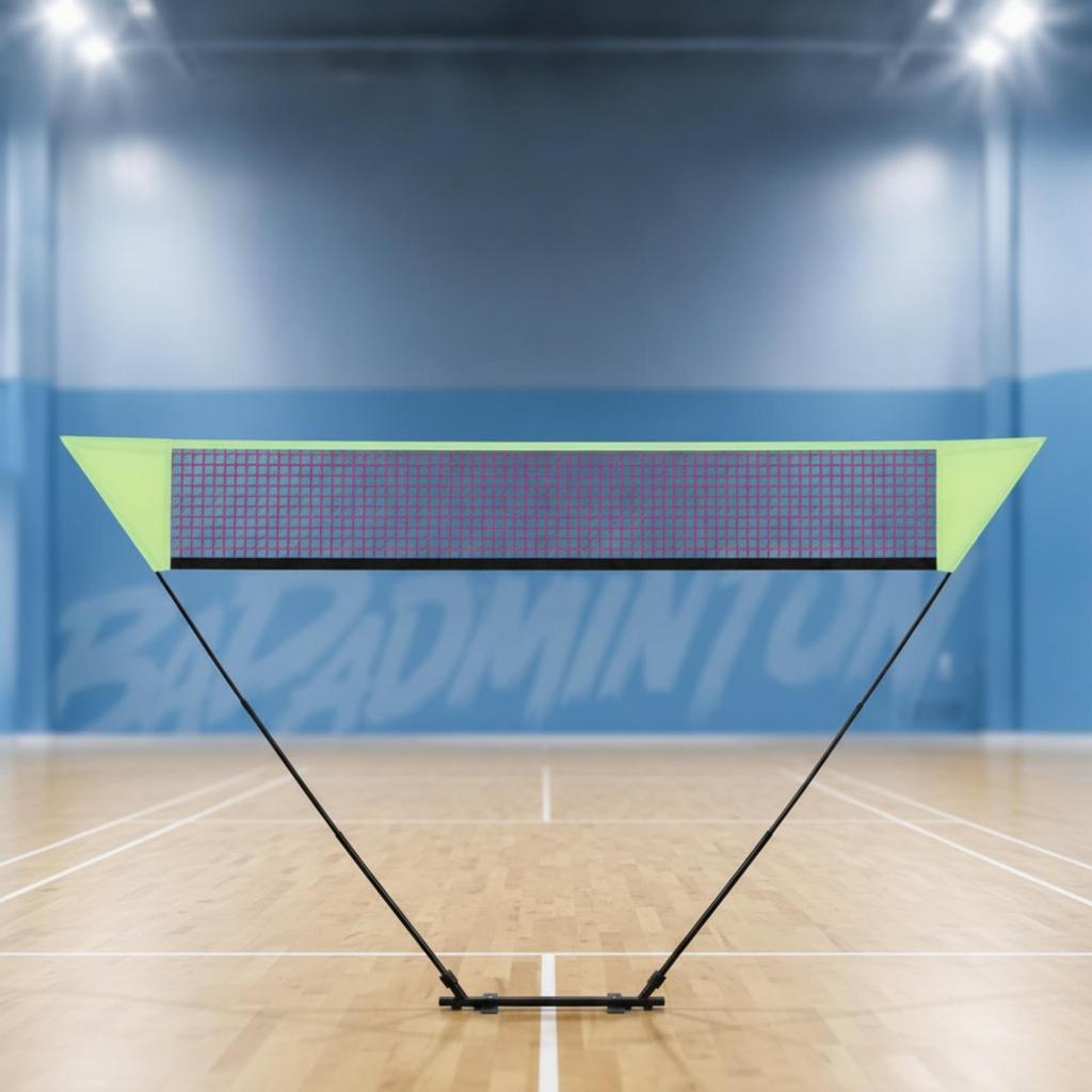 Badminton Net with Stand Easy Setup Set Minimal Space for Backyard