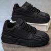 Latest Sport Skateboarding Shoes 2024 Soft Bottom Comfortable and Fashionable Casual Running Shoes Height Increasing White Shoes