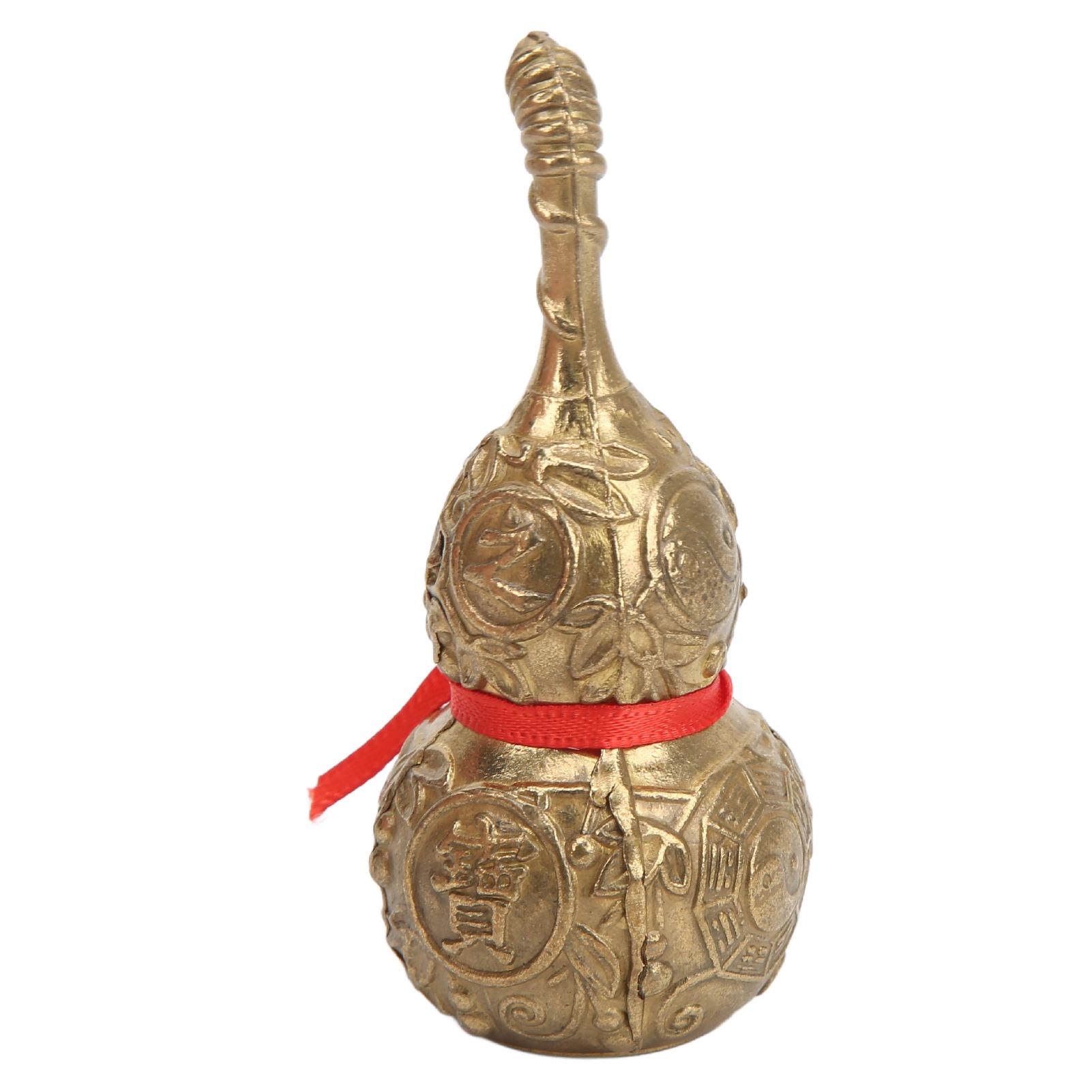 

Латунная тыква ручной работы, изысканная работа, китайская тыква на удачу, скульптура для украшения офиса