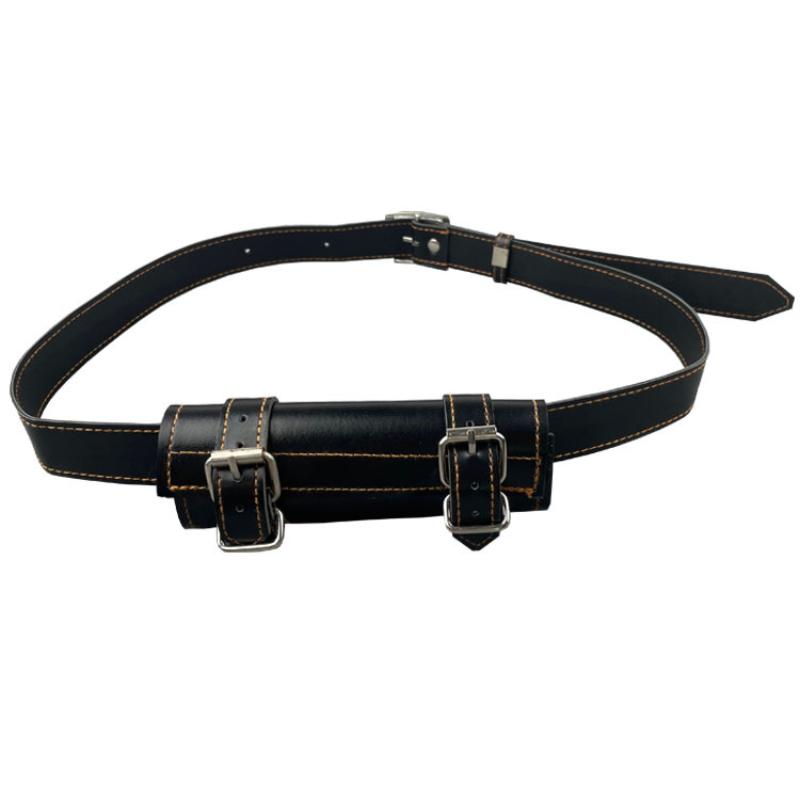 Men'S Sword Belt Party Cosplay Evil Sword Belt, Pu Leather Knife Stand Shoulder Strap Accessories
