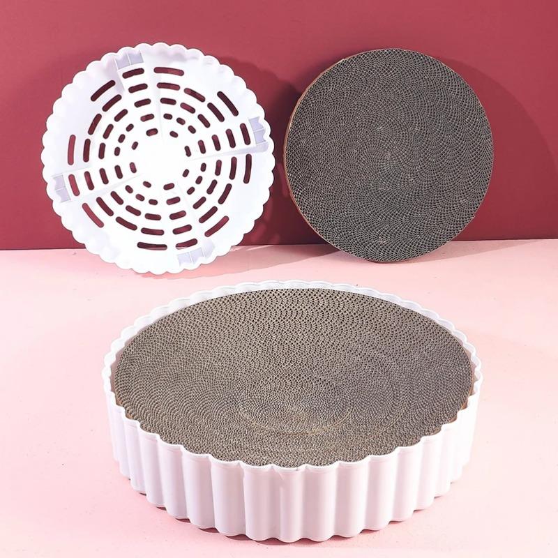 Round Corrugated Paper Cat Scratching Board Scratch Resistant Cat Claw Pet Toy Cat Pet Supplies