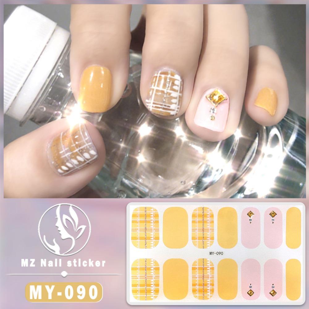 New Year's New Three-dimensional Waterproof No-bake Gel Nail Polish Film Full Sticker Ins Wind Nail Film Paper Nail Film