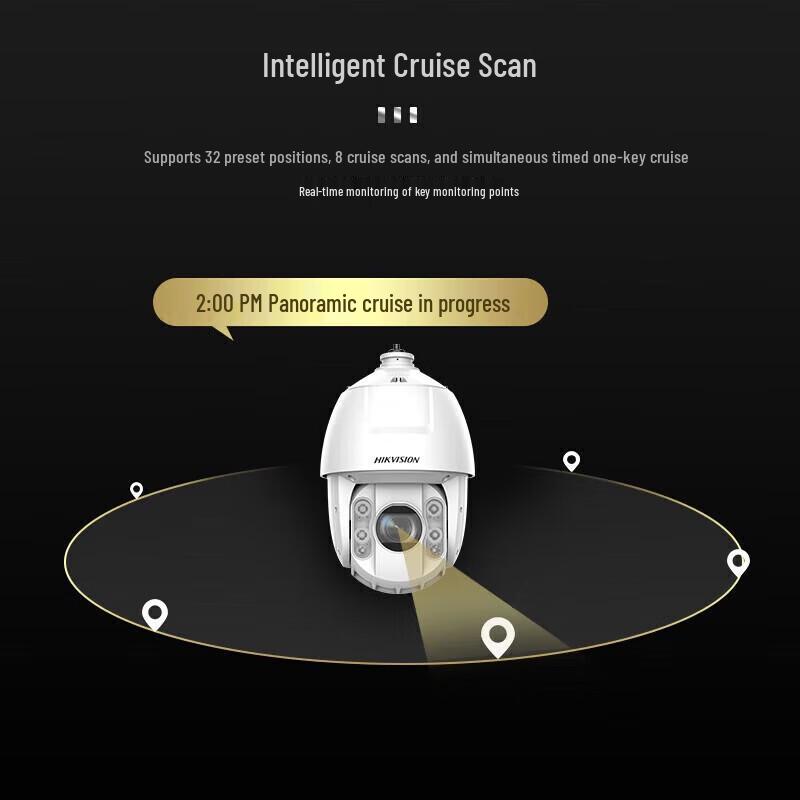 

Hikvision DS-2DC6220IW-A 2MP PTZ Dome Surveillance Camera CN plug (adapter included)