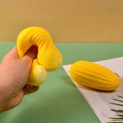 1/2/3Pcs Stress Relief Fake Corn Squeeze Toy Simulated Corn Decompression Toy Home Office Soft Stretchy Corn Fidget Toy Party Favors