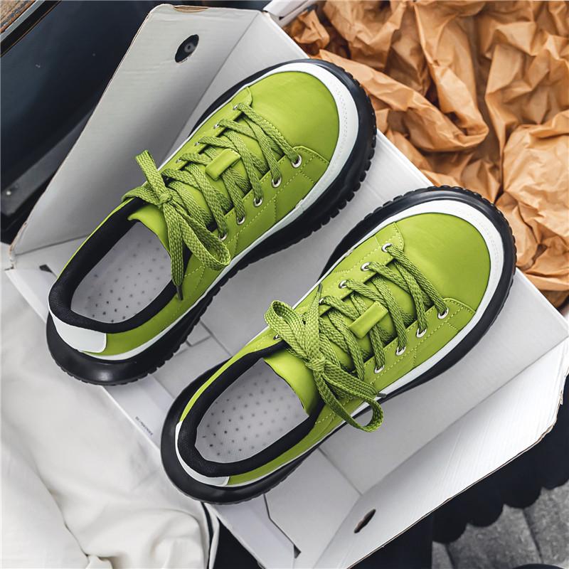 Fashion Men's Shoes Students Low Top Casual Shoes PU Bottom Athletic Shoes Daddy Shoes Waffle Shoes Big Head Shoes Chaussure De Sport