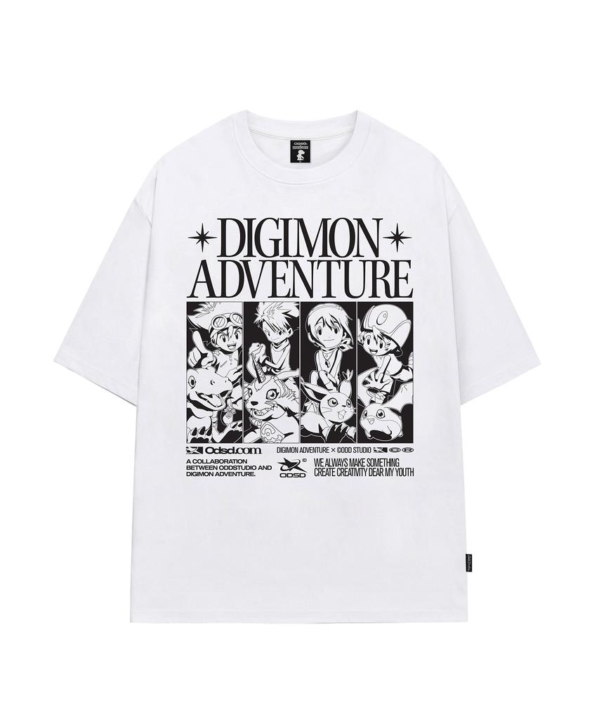 ODDSTUDIO [Digimon Adventure] Children & Partner Digimon Overfit T-Shirt - 4 Colors