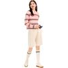 Anta X Cute Town Collaboration Life Series Polo Neck Striped Color Block Loose Long Sleeve T-Shirt Women Tops 162548404-1