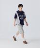 STENDS [M~5Xl] Blockcore Mesh Football T-Shirt_Navy