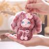 Ornaments Rabbit Doll Figures Big Ear with Flower Bunny Plush Doll Pendant  Car Decor