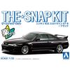 Aoshima Bunka Kyozai (AOSHIMA) 1/32 The Snap Kit Series Nissan R33 Skyline GT-R Black Pre-Colored Plastic Model Kit 15-B