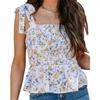 Women's Boho Crochet U Neck Backless Floral Lace (M)