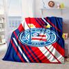 Football Club Emblem Blanket Flannel Blanket for bed, sofa, Camping, Hiking, Picnic Essentials, gift for family Fan gifts