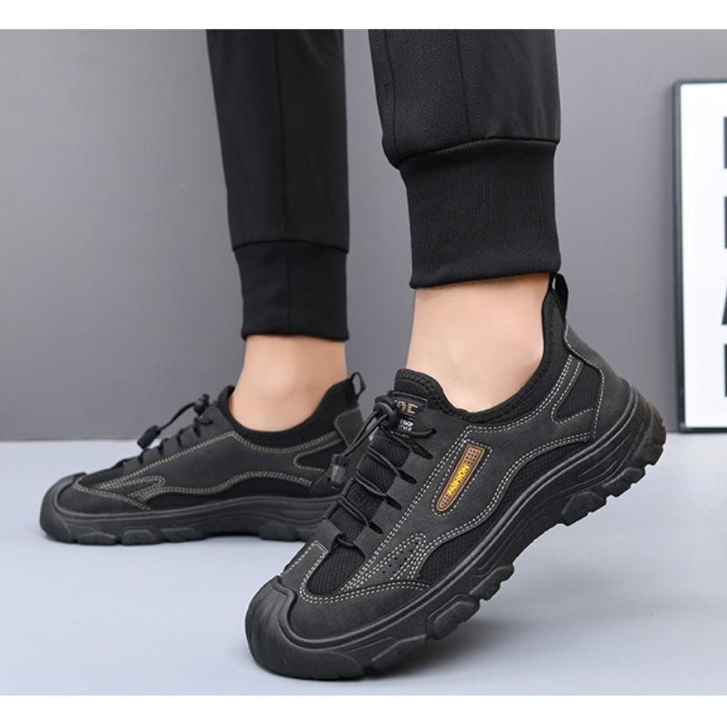 Men's Warm Cotton Shoes Winter Thicken Plush Fashion Vintage Casual Shoes Outdoor Non Slip Soft Sole Comfortable Sneakers