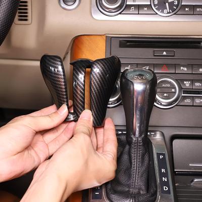 For Land Rover Range Rover Vogue L322 Sport L320 RR Sport ABS Carbon Fiber Car Shift Head Cover Sticker Car Interior Accessories