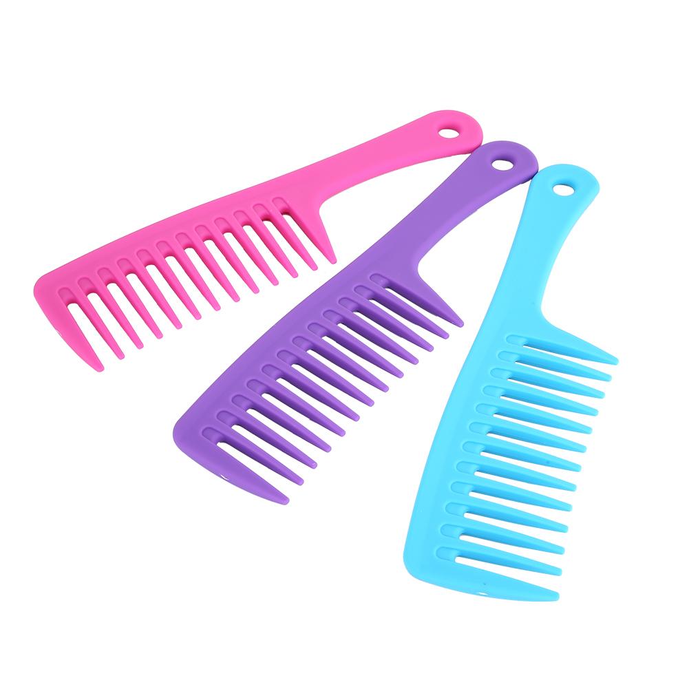 

3 цвета, расческа с широкими зубьями и прямой ручкой, антистатический инструмент для укладки вьющихся волос(набор )