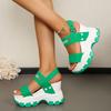 Fashion Plus Size Trifle Platform High Heel Women's Summer Fashion All-match Heightened Athleisure Sandals
