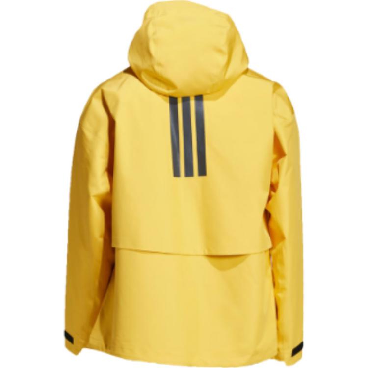 Adidas Logo Zipper Pocket Long Sleeve Jacket Men Jackets Yellow IM8528