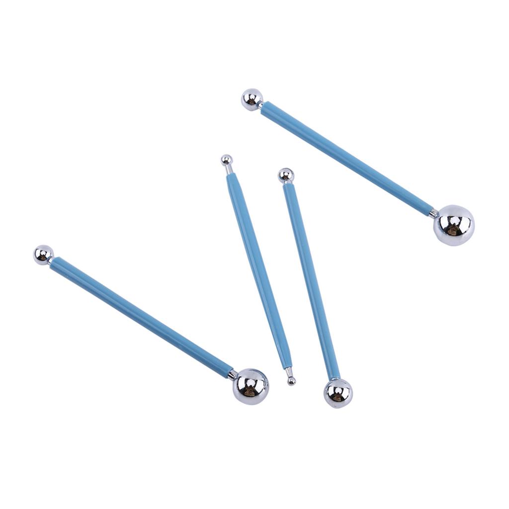 Stainless Steel Ball Shape Modeling Tool Set Clay Sculpey Smooth Tools