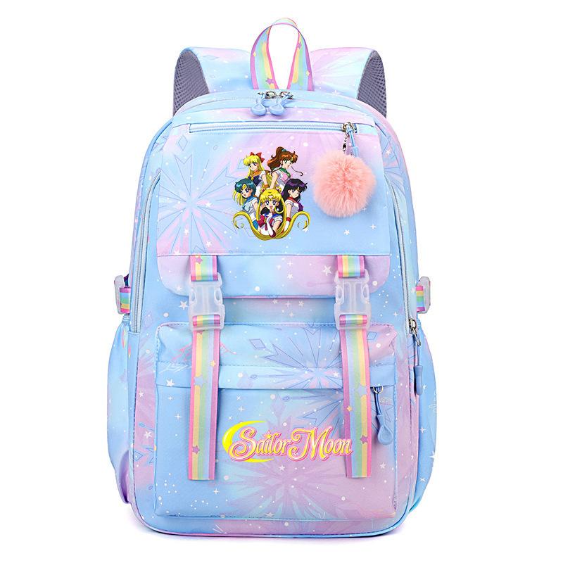 Starry Sky Beauty Girl Bag Women's High Sense Light Primary School Students Color Backpack Girls Outdoor Schoolbag