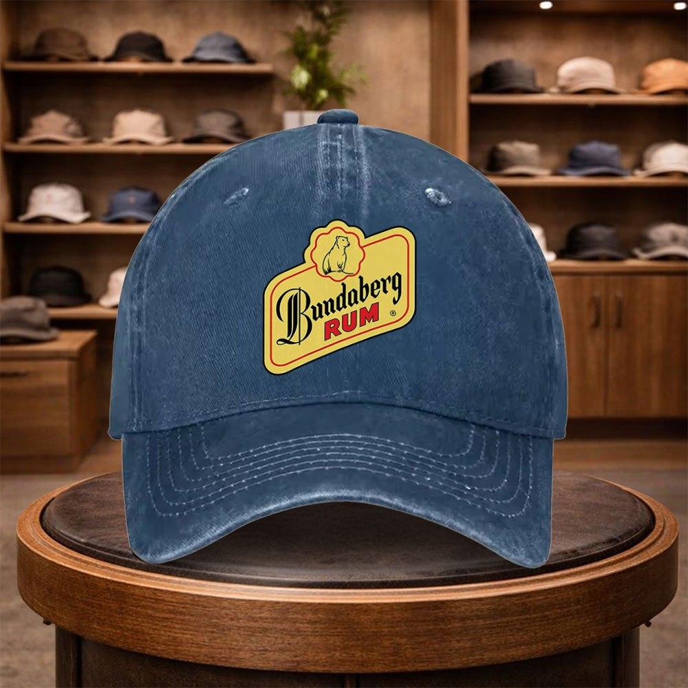 A Bundaberg Rum Printed Baseball Cap a Casual Duckbill Hat Stylish And Adjustable for Outdoor Use Suitable for Travel And Bea