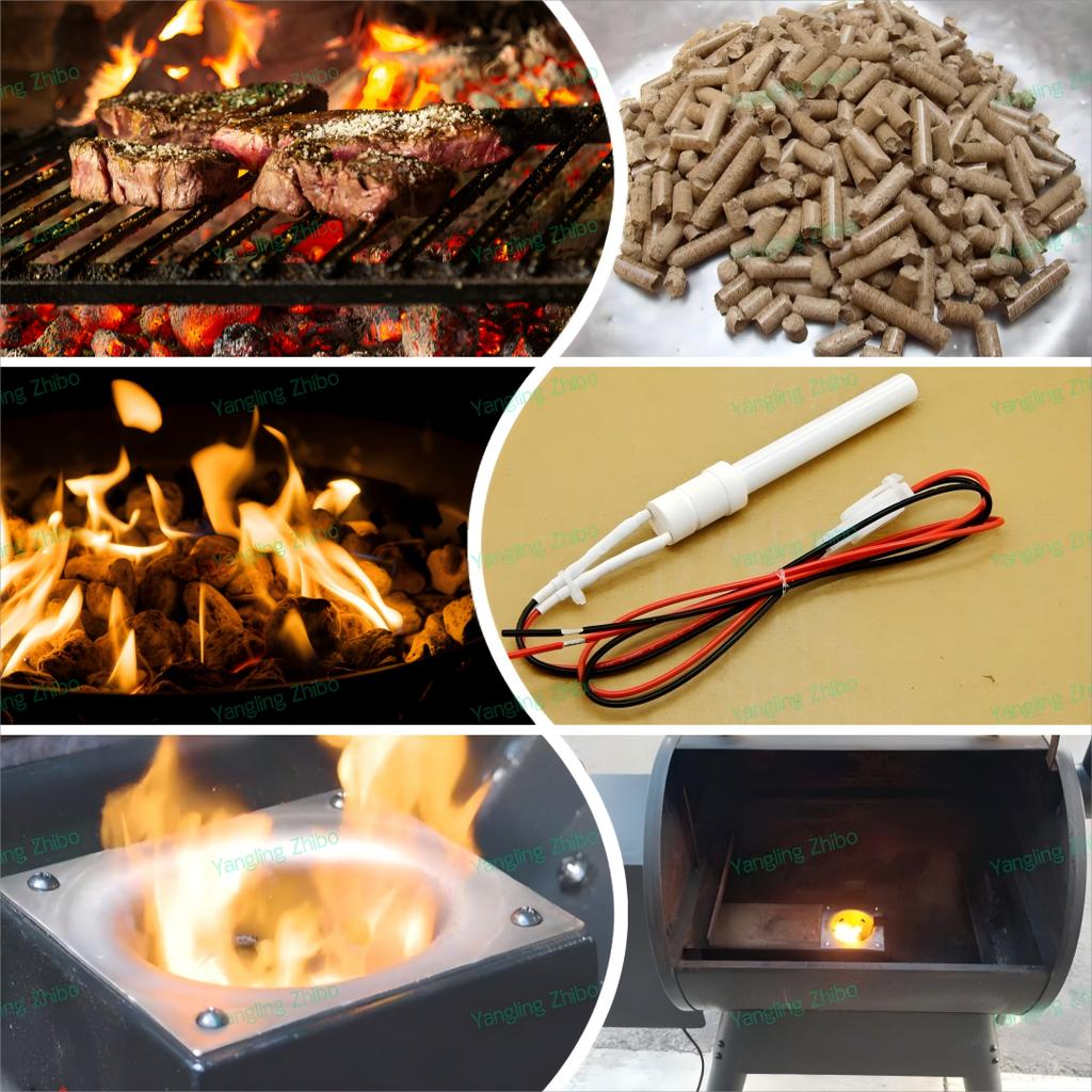 Pellet Stove Igniter 220V300W Fireplace Heating Furnace Electric Heating Pipe Ceramic Igniter Kitchen Accessories Ignition