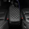 Black Anti-Slip Soft Leather Car Center Console Armrest Pad Cover  For Kia EV6 -2025 LHD