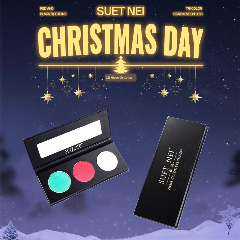 Christmas Makeup Suetnei Mulberry Moon Bud Green Green 6 Color Palette Matte Green Eye Shadow Monochrome Light Green Pure Green Grass Green