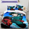 deku 3pcs Bedding Set Duvet Cover Closure Includes 1 Duvet Cover & 2 Pillowcases for All Seasons Bedroom Home Dorm Decor