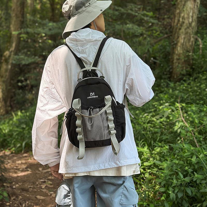 Contrast Color Backpack Student Travel Lightweight Backpack Large Capacity Backpack