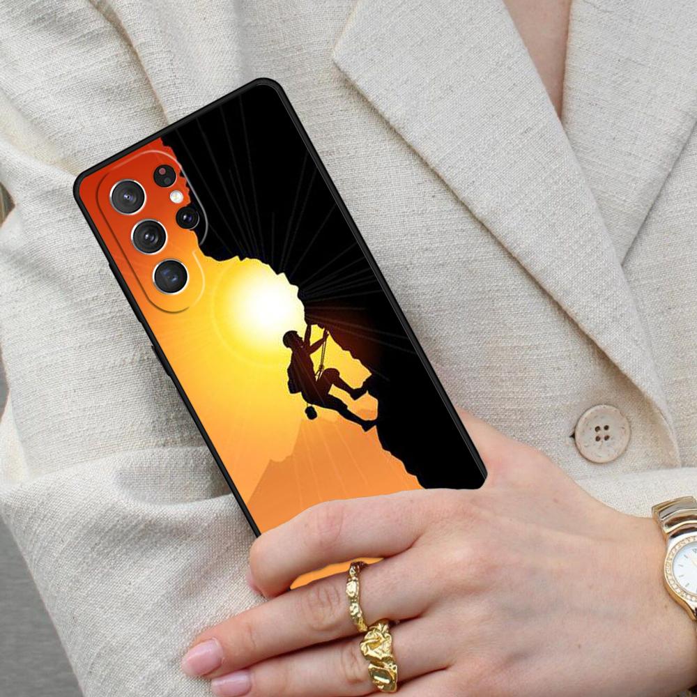 Mountain Climbing Adventure Sports Cell Phone Case for Samsung Galaxy S26 Ultra S25 S24 S23 S22 S21 S20 Note10 Cover