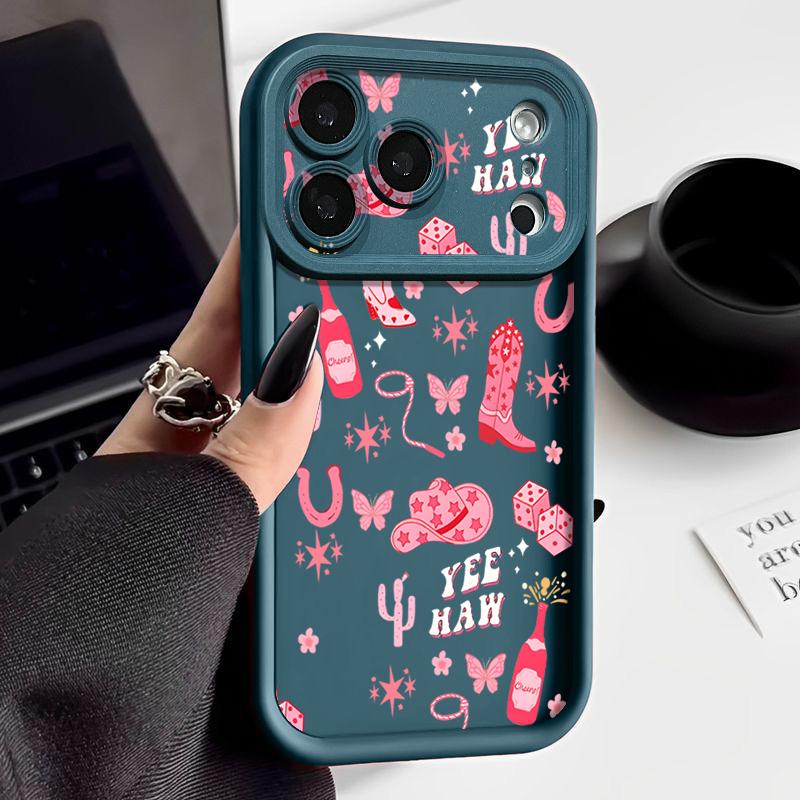 

Pink High Heels Pattern Phone Case For iPhone 17 Pro Max Funda iPhone 16 Pro Max 15 14 13 12 11 16e Air TPU Silicone Soft Cover iPhone 12 Pro Max синий