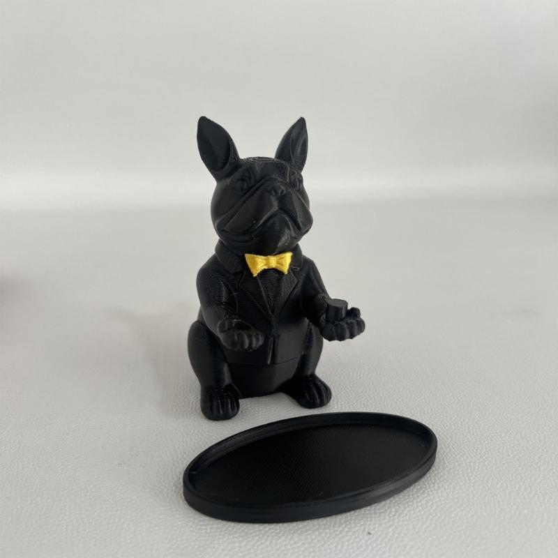 Lovely Dog Statue Key Candy Bowl Dog Statues Figurines Entryway Table Ornament for Office Home Decors New Year Gift