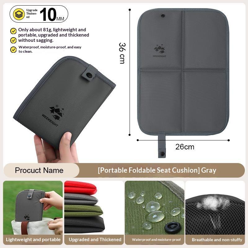 1Pc Outdoor Camping Foldable Seat Cushion Lightweight Moisture-Proof Mat Sitting Pad For Hiking Picnic Travel Music Festivals
