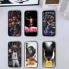 Basketball Superstar LeBron James Phone Case Black Silicone Soft For Samsung Galaxy A73,A72,A71,A70,A53,A52,A51